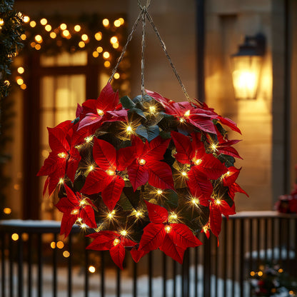 Crimson Charm Poinsettia Topu